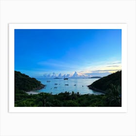 Ocean Cape Holiday Siam Beautiful Shore Point Paradise Turquoise Peaceful Sunset Grass M (18) Art Print