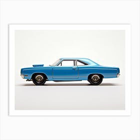 Toy Car 71 Plymouth Road Runner Blue Art Print
