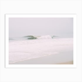 Grey Ocean Wave Art Print