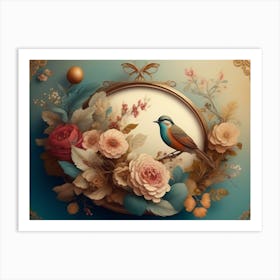 Bird In A Frame Art Print