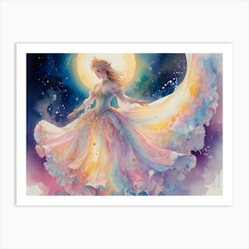 Princess In The Moonlight Art Print