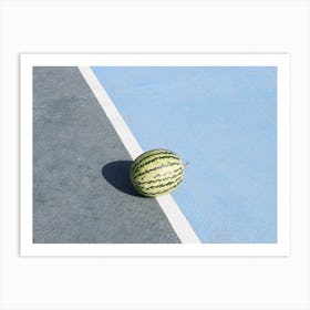 Athletic Watermelon Art Print