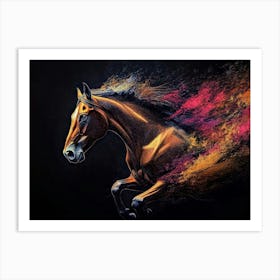 Horse Painting Art Print