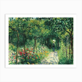 Women in the Garden 1873 by Pierre Auguste Renoir "Femmes Dans Un Jardin" - HD Remastered Immaculate Countryside Art Print