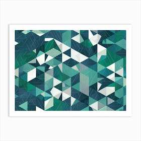 Geometric Triangles Art Print