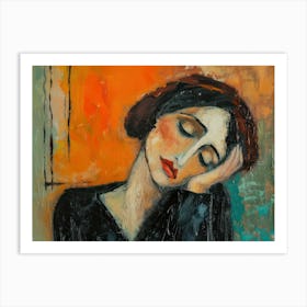 Contemporary Artwork Inspired By Amadeo Modigliani 7 Art Print