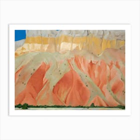 Georgia O'Keeffe - Red and Yellow Cliffs , 1940 Art Print