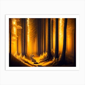 Path Through The Forest 1 Art Print