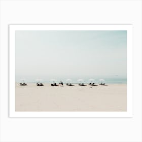 California Beach Cabana Art Print