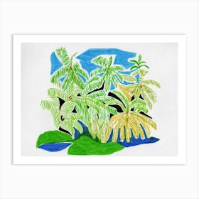 Palms Forest Art Print