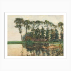 Farmstead Along The Water Screened By Nine Tall Trees (1905), Piet Mondrian Art Print