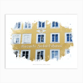 Mozart S Geburtshaus, Salzburg, Austria Art Print