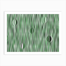 Abstract Green Pattern Art Print