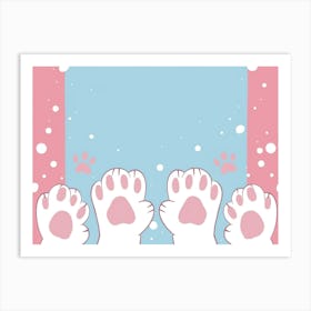 Cat Paw (18) Art Print