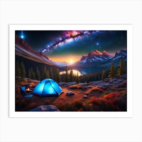 The Perfect Camping Spot 3 Art Print