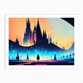 City At Night 4 Art Print