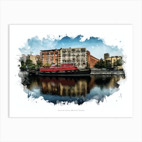 Canal De Lachine, Montréal, Canada Art Print