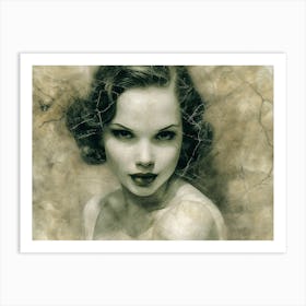 Portrait of a woman 17 Art Print