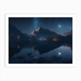 Night In The Mountains 2 Art Print