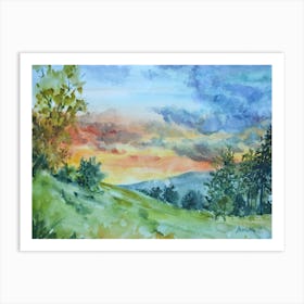 Rila Mountain Art Print