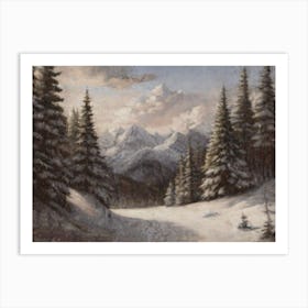 Winter Scene 6 Art Print