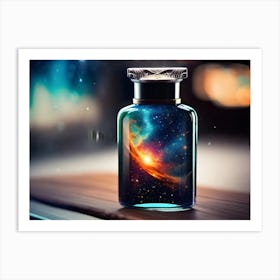 Galaxy Perfume Bottle Art Print