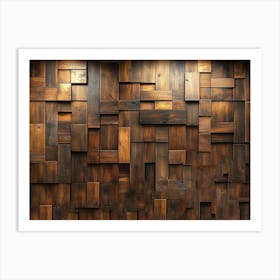 Wooden Wall 4 Art Print