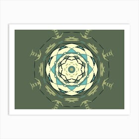 Abstract Mandala Art Print