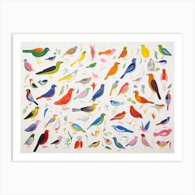 Colourful Bird Painting 4 Art Print