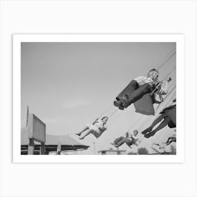 Ride At The Carnival Which Was Part Of The Fourth Of July Celebration At Vale, Oregon By Russell Lee Art Print