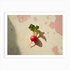 Radish On A Wall Art Print