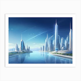 Futuristic City Art Print