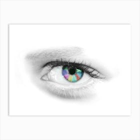 Rainbow Eye Art Print