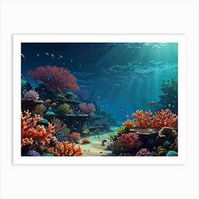 Coral Reef 4 Art Print