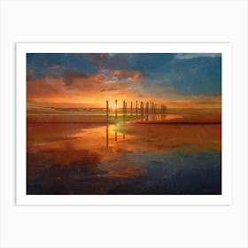 Sunset Shore 20 Art Print