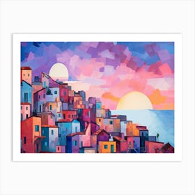 Sunset In Rome Art Print