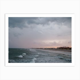 Storm's coming in Cocoa Beach Art Print