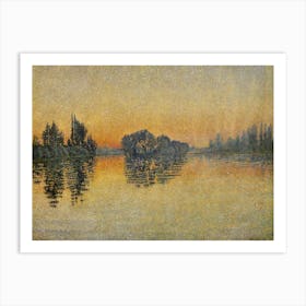 Sunset (1889), Paul Signac Art Print