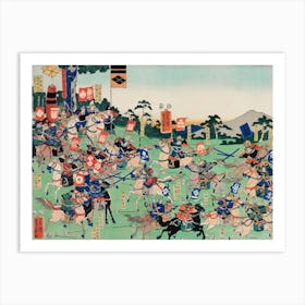 Kawanakajima No Kassen; Utagawa Kuniyoshi Art Print