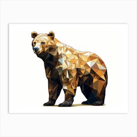 Polygonal Bear Art Print