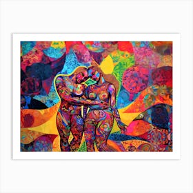 Abstract Togetherness - 'Love' Art Print