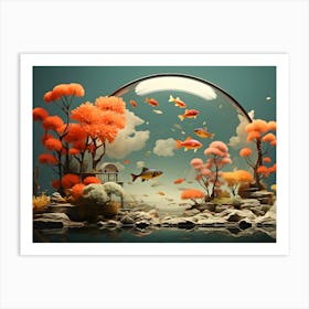 Fish In A Glass Art Print