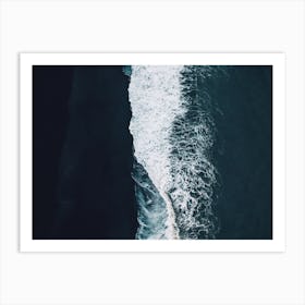 Dark Moody Waves Art Print