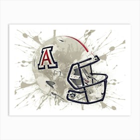 Arizona Wildcats NCAA Helmet Poster Art Print