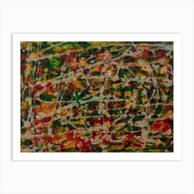 Wall Abstract Art Inspired by Jackson Pollock Art Print