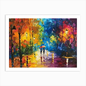 Couple In The Park Art Print