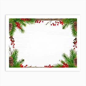 Christmas Frame 7 Art Print