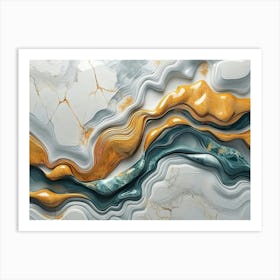 Abstract Marble 10 Art Print