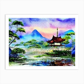 Serenity At Sunrise Art Print