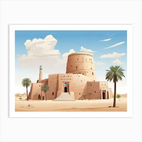 Islamic Structure In The Desert Art Print